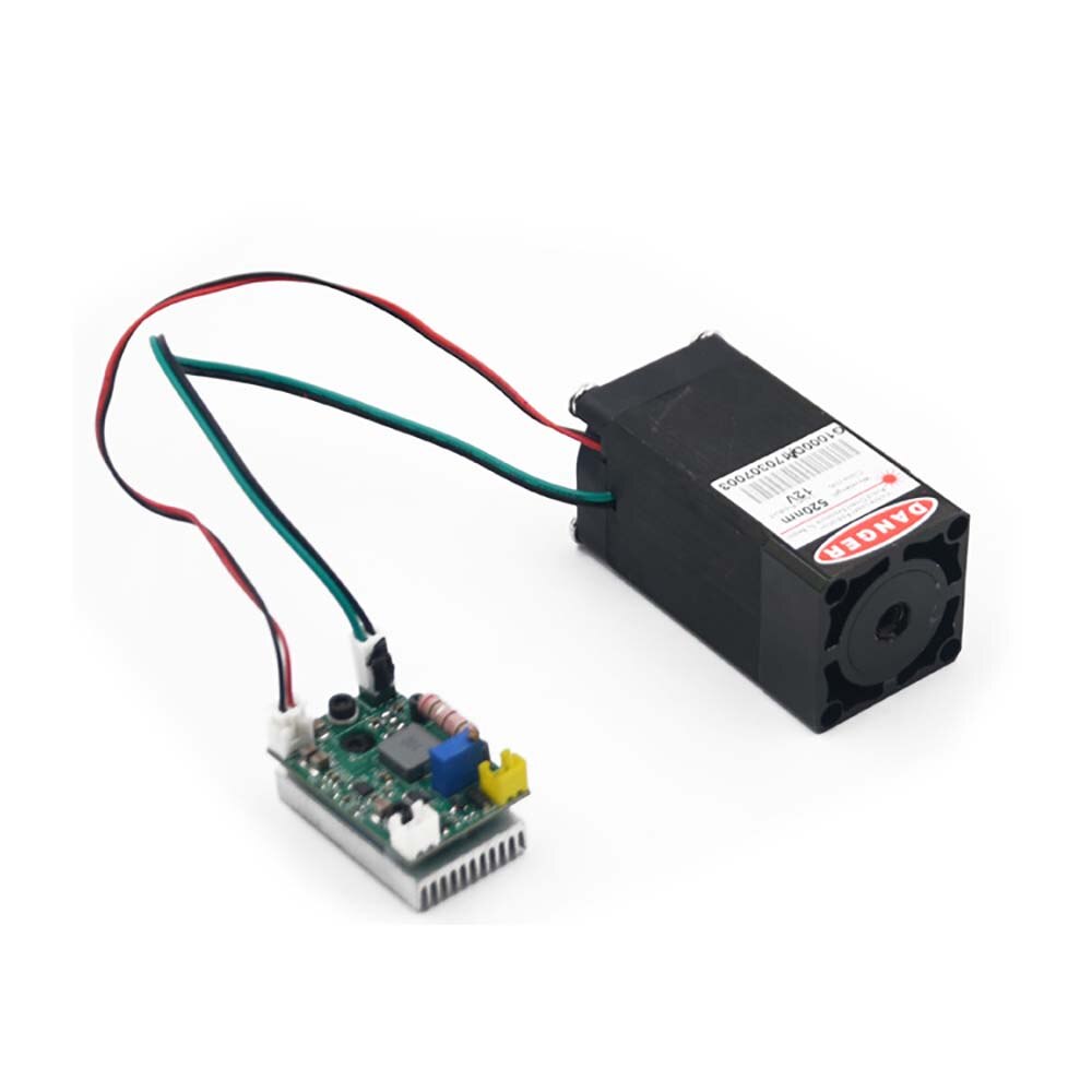 1W Laser Module Green Laser Diodes 520nm DPSS Head & Driver (image for) 1W Laser Module Green Laser Diodes 520nm DPSS Head & Driver